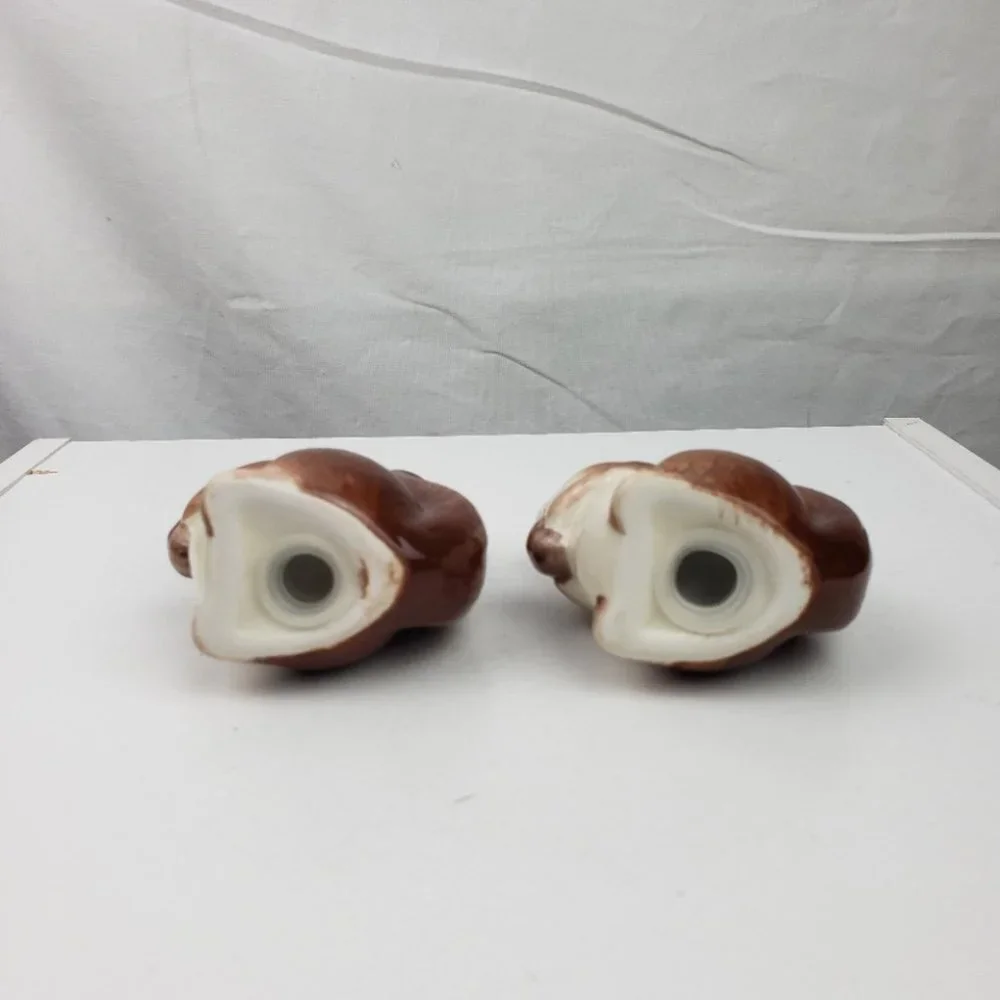 Better Homes Earthenware Squirrels Salt Pepper NWT